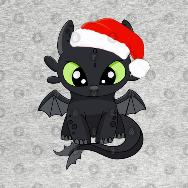 Christmas Toothless baby dragon, httyd night fury, how to train your dragon Christmas by PrimeStore